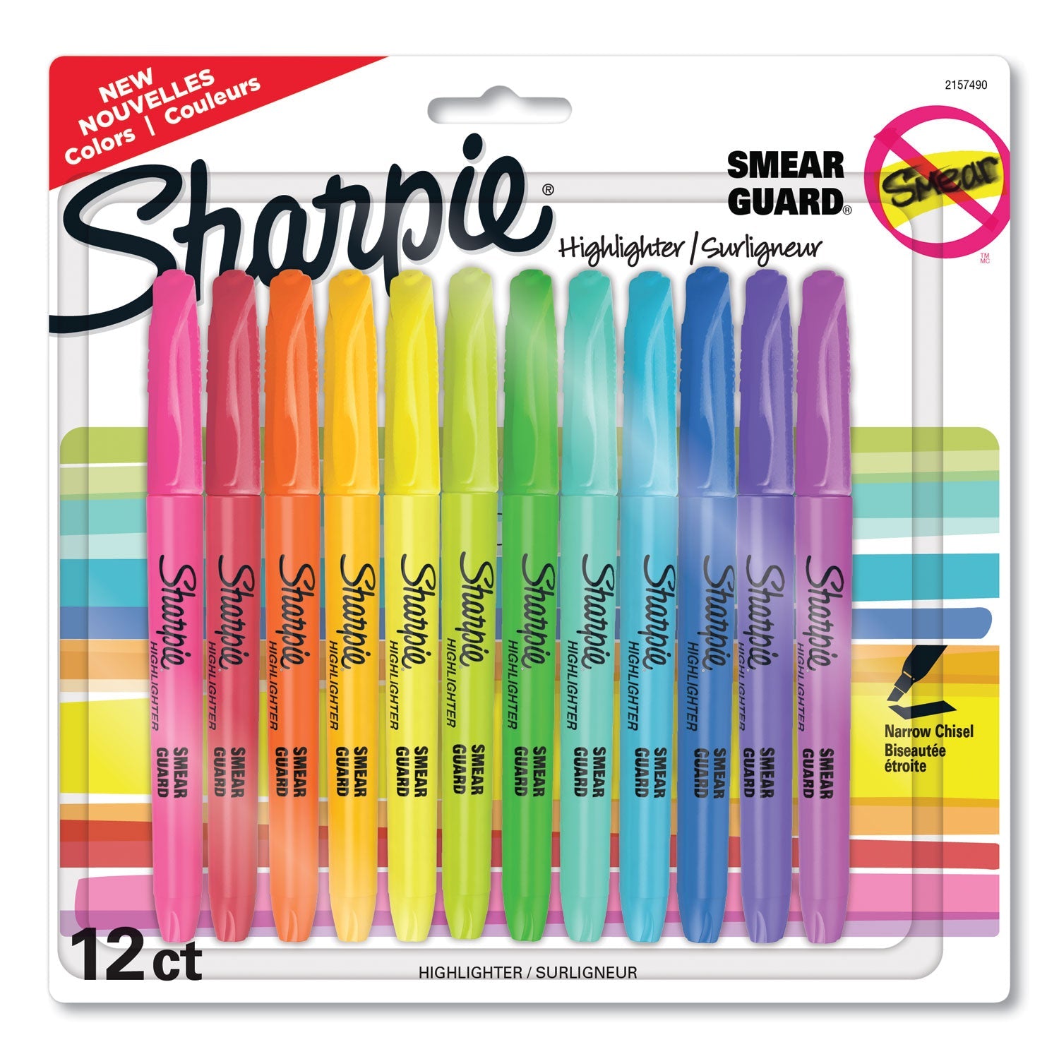 sharpie-r-pocket-style-highlighters-assorted-ink-colors-chisel-tip-assorted-barrel-colors-12-pack-san2157490_1