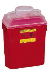 BD™ Sharps Container Red Base 17-1/2 X 12-4/5 X 8-4/5 Inch Vertical Entry 6 Gallon (199498_CS)