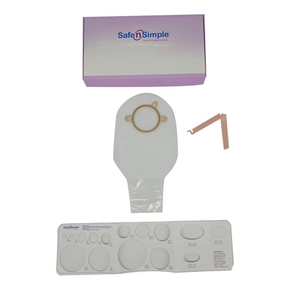 Safe n Simple™ Ostomy Pouch Two-Piece System 12 Inch Length Without Barrier Drainable (1242510_BX)