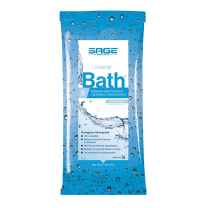 Comfort Bath® Rinse-Free Bath Wipe Soft Pack Unscented 8 Count (368225_PK)