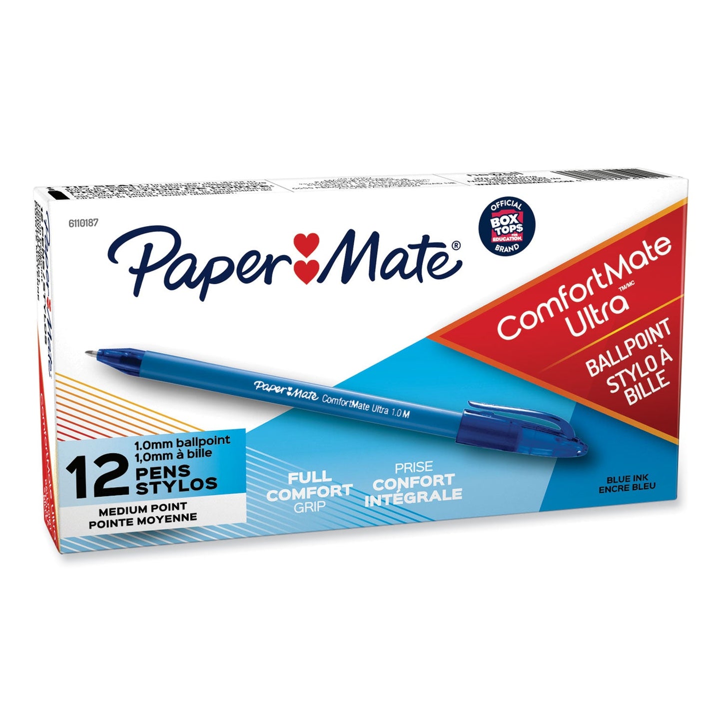 paper-mate-r-comfortmate-ultra-ballpoint-pen-stick-medium-1-mm-blue-ink-blue-barrel-dozen-pap6110187_3