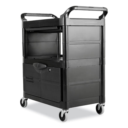 rubbermaid-r-commercial-utility-cart-with-locking-doors-plastic-3-shelves-200-lb-capacity-33-63-x-18-63-x-37-75-black-rcp345700bla_4