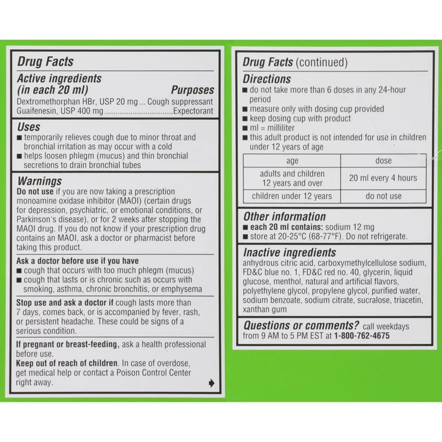 Glaxo Consumer Products Cold and Cough Relief Liquid 8 oz. (1230523_EA)