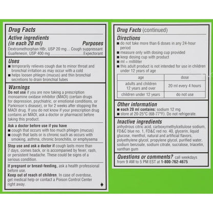 Glaxo Consumer Products Cold and Cough Relief Liquid 8 oz. (1230523_EA)