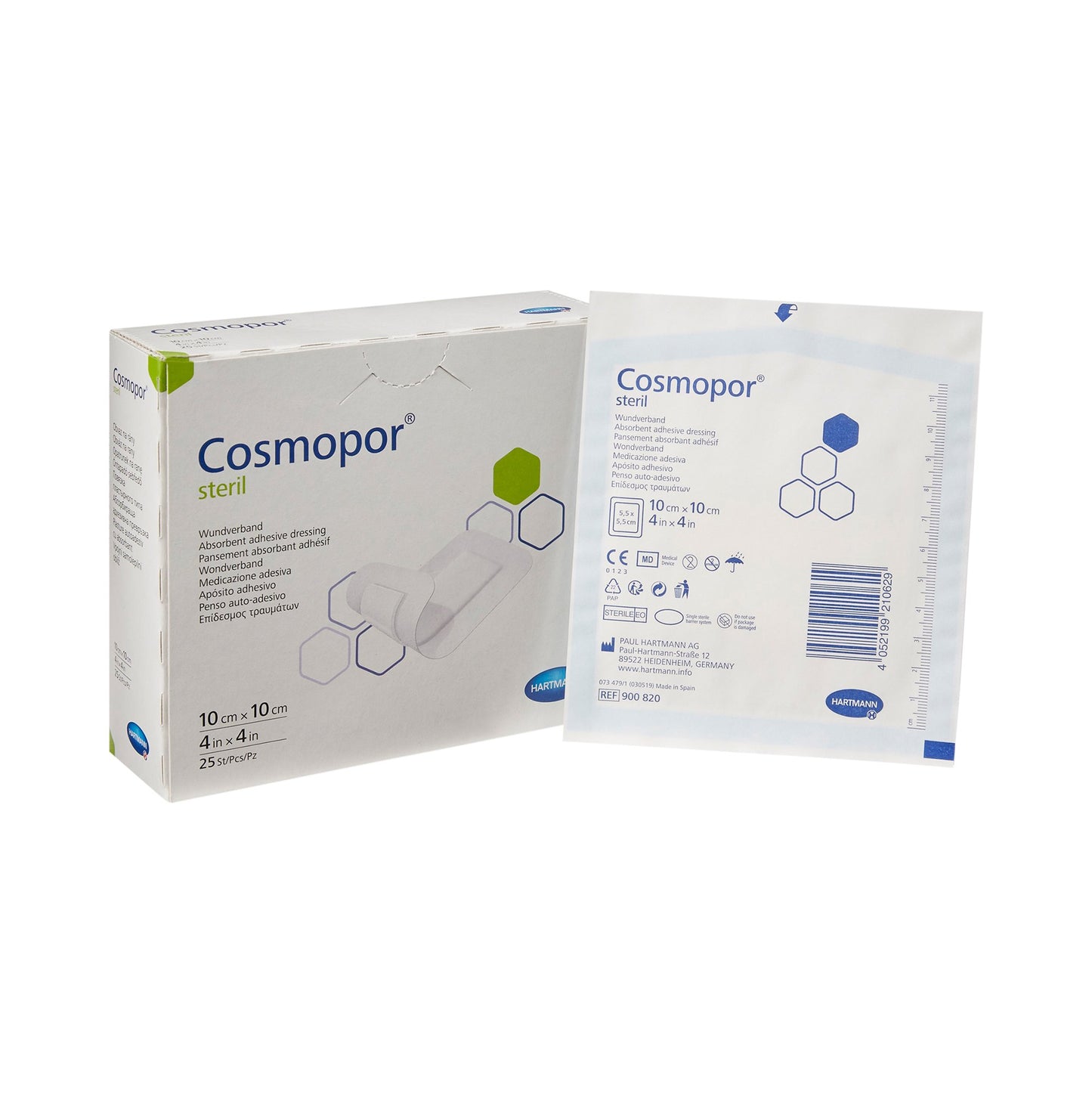 Cosmopor® Steril Island Dressing 4 X 4 Inch Square Sterile Water Resistant Backing (902132_CS)