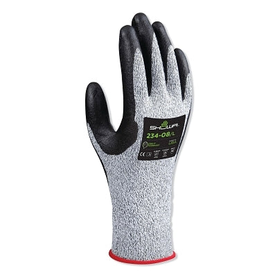 Showa 234 Cut Resistant Gloves, Size XL, Blk/Gry (845-234XL-09)
