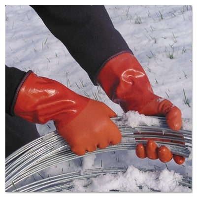 Showa 460 Series Gloves, 10/X-Large, Orange (845-460XL-10)