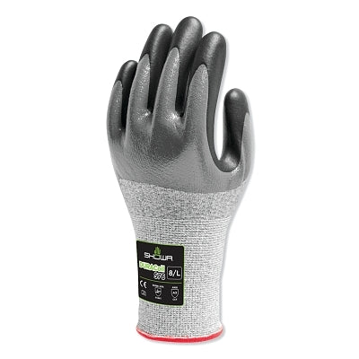 Showa SHOWA 576 DURACoil, 13ga HPPE A4 Cut, 3/4 Nitrile Dip, Foam Nitrile Palm, SM (845-576S-06)