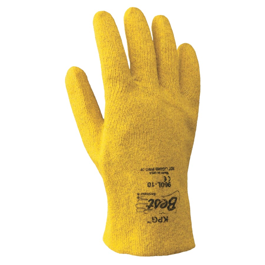 Showa KPG® PVC Coated Gloves, Large, Yellow (845-960L-10)
