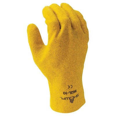 Showa SHOWA 962 Full coat PVC , jersey liner, yellow, rough grip, SM (845-962S-08)