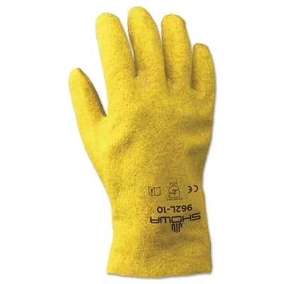 Showa 962 Gloves, Size 9, PVC Coated, Yellow (845-962M-09)