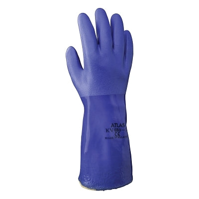 Showa KV660 Kevlar® PVC Coated Gloves, X-Large, Blue (845-KV660XL-10)