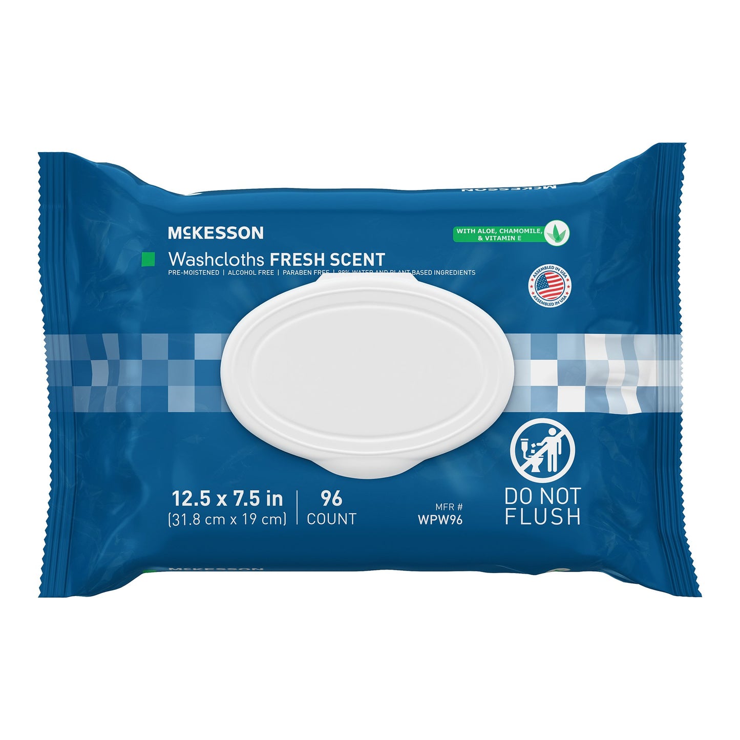 McKesson Personal Cleansing Wipe Soft Pack Scented 96 Count (1246810_CS)