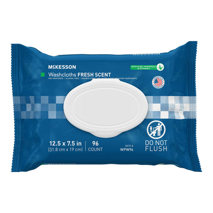McKesson Personal Cleansing Wipe Soft Pack Scented 96 Count (1246810_CS)