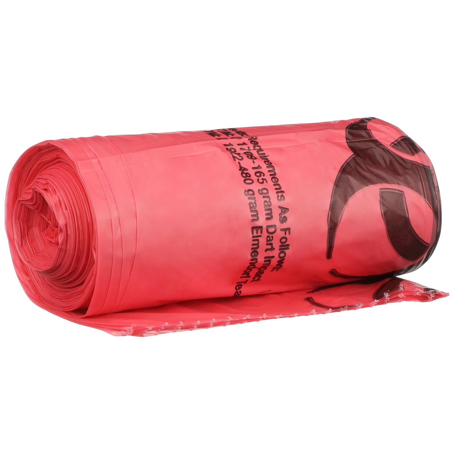 McKesson Biohazard Waste Bag Biohazard Symbol / Infectious Waste 30 to 33 gal. Red 31 X 41 Inch (185447_CS)