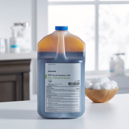 McKesson Surgical Scrub Solution 1 gal. Jug 7.5% Strength Povidone-Iodine NonSterile (863167_CS)