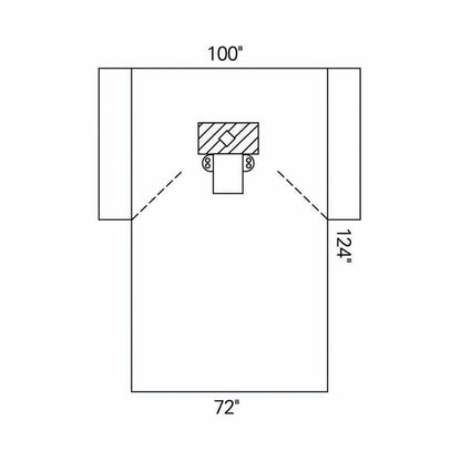 O&M Halyard Inc EENT Drape Thyroid Drape 100 W X 72 W X 124 L Inch Sterile (334531_EA)