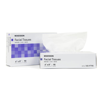 McKesson Facial Tissue White 6 X 8 Inch 90 Count (1040598_CS)