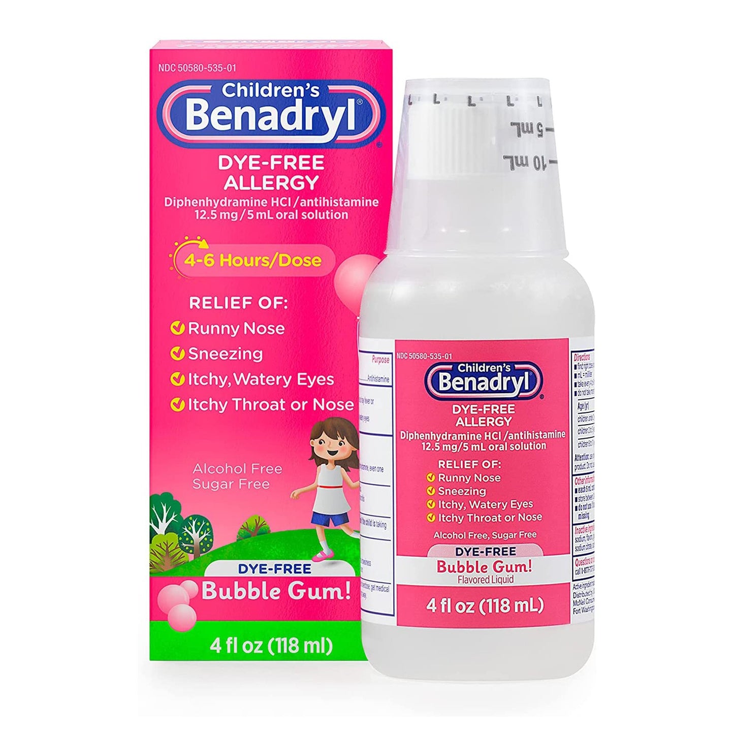 Children's Benadryl® Children's Allergy Relief 12.5 mg Strength Liquid 4 oz. (668935_EA)