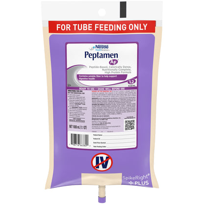 Peptamen AF® Tube Feeding Formula Unflavored Liquid 1000 mL Ready to Hang Prefilled Container (664066_EA)