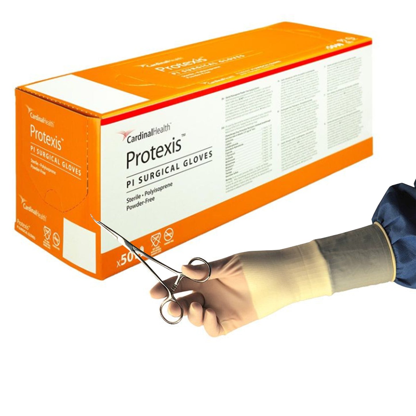 Protexis™ PI Surgical Glove Size 6.5 Sterile Polyisoprene Standard Cuff Length Smooth Ivory Chemo Tested (807727_CS)
