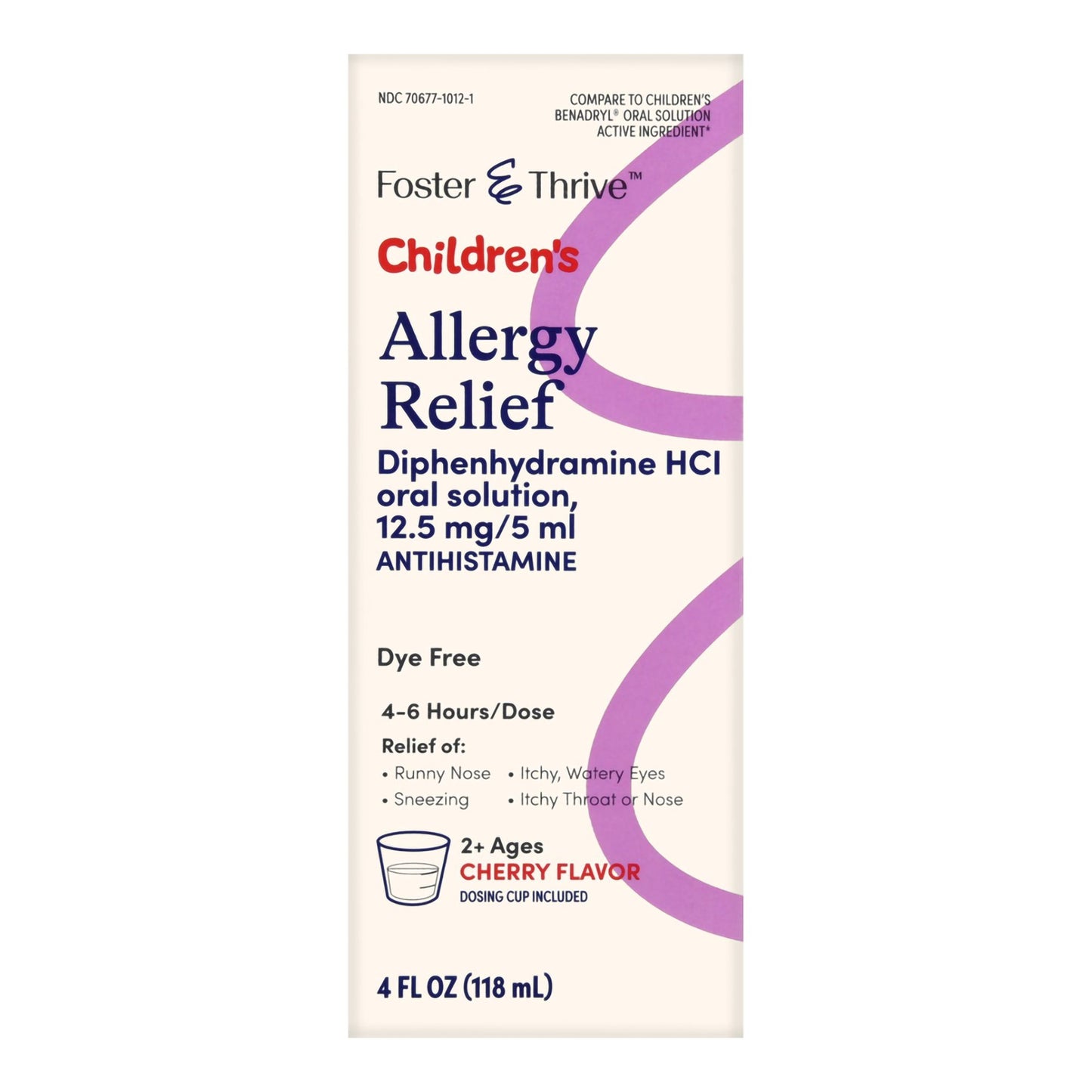 Foster & Thrive™ Children's Allergy Relief 12.5 mg / 5 mL Strength Liquid 4 oz. (1235097_EA)