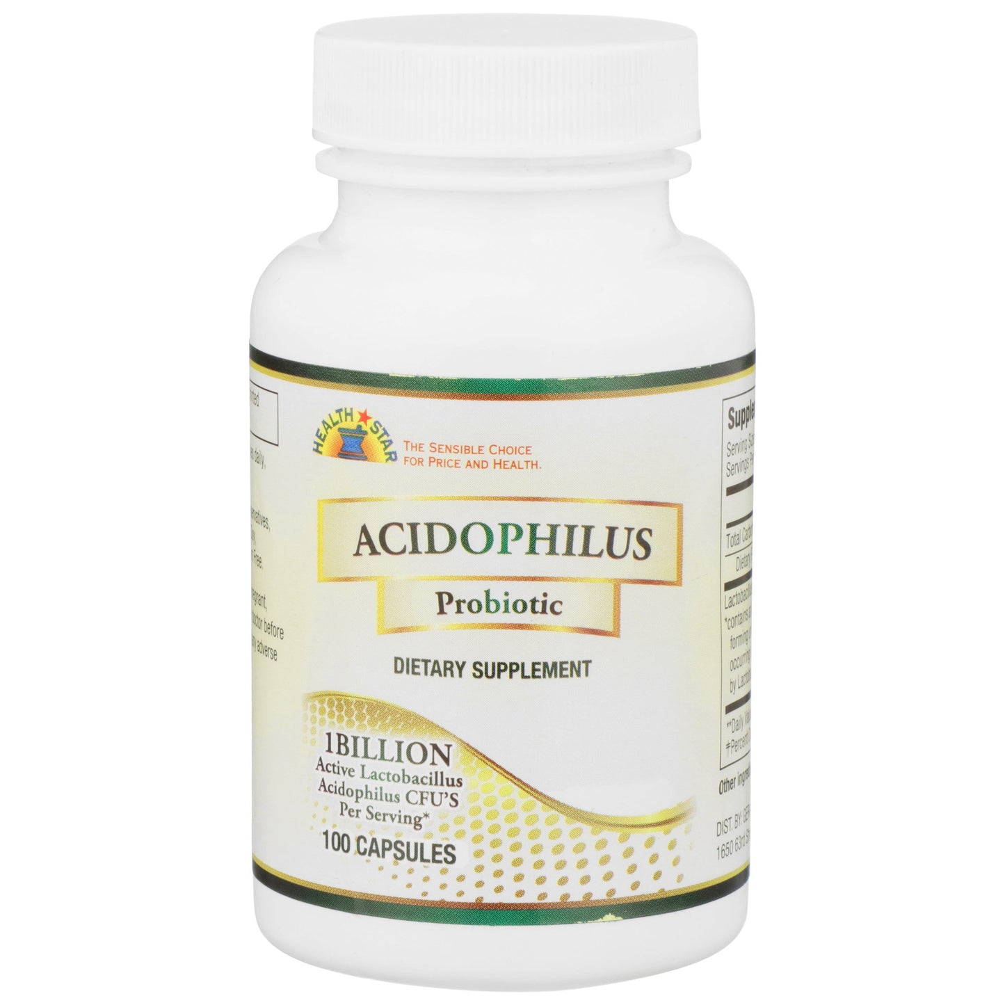HEALTHSTAR® Probiotic Dietary Supplement 100 per Bottle Capsule (852556_BT)