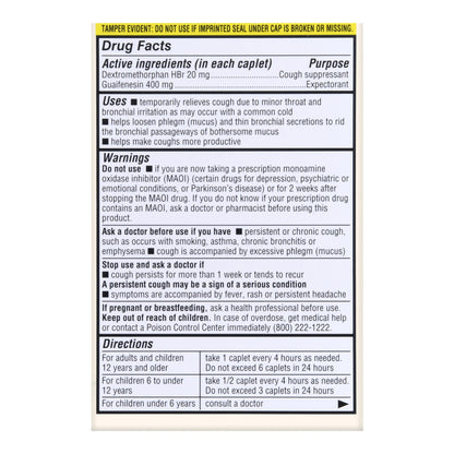 Foster & Thrive™ Cold and Cough Relief 400 mg - 20 mg Strength Tablet 50 per Box (1235099_BX)