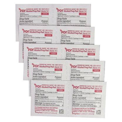 PDI® Alcohol Prep Pad 70% Strength Isopropyl Alcohol Individual Packet Medium Sterile (173778_BX)
