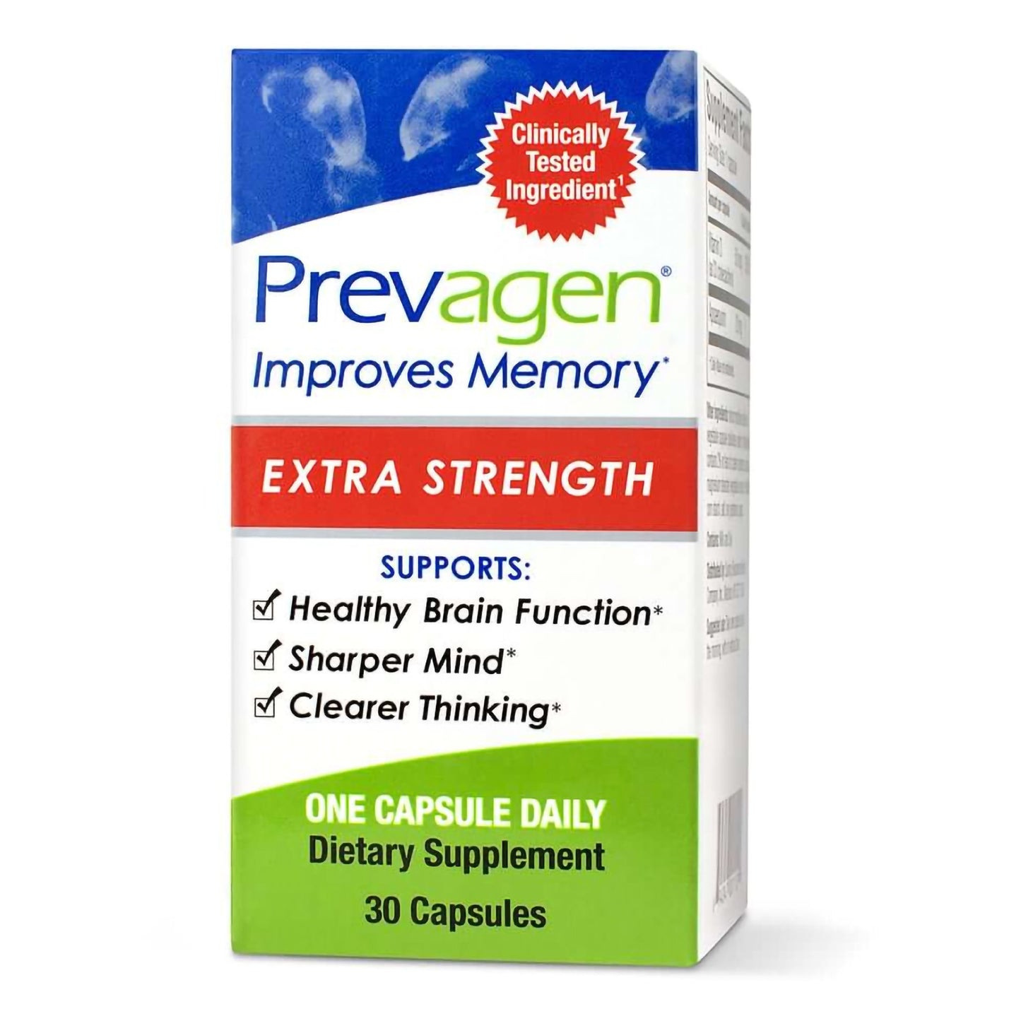 Prevagen® Extra Strength Brain Health Supplement Vitamin D / Apoaequorin 50 mcg - 20 mg Strength Capsule 30 per Bottle (1232020_BT)