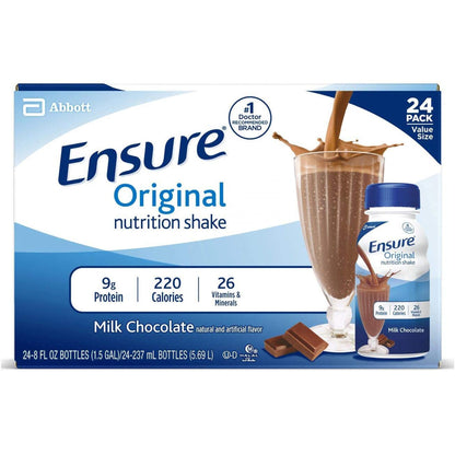 Ensure® Original Shake Oral Supplement Milk Chocolate Flavor Liquid 8 oz. Bottle (649270_EA)