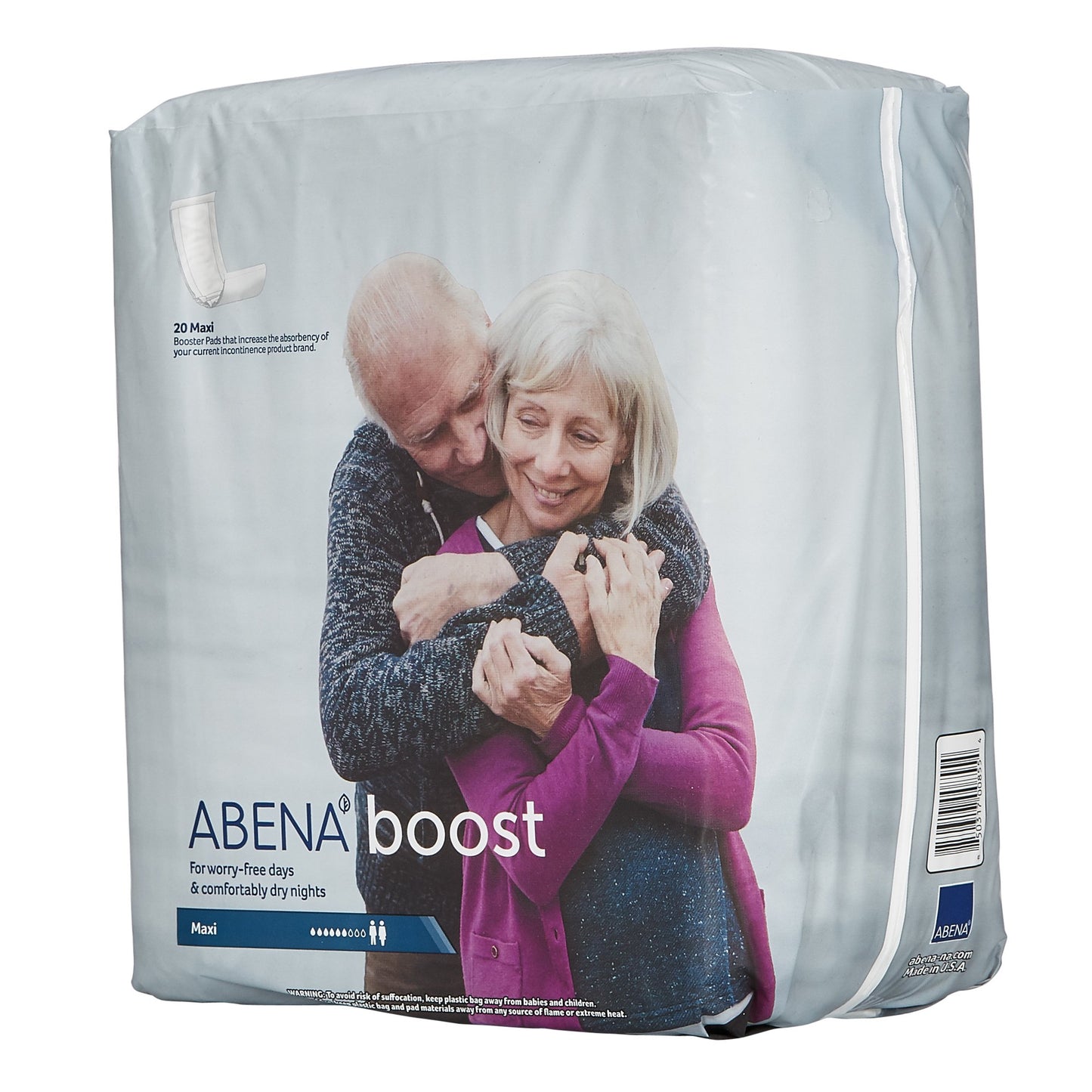 Abena™ Boost Booster Pad 6-1/4 X 24 Inch Moderate Absorbency Fluff / Polymer Core One Size Fits Most (1043530_BG)
