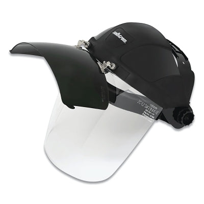 SureWerx® DP4™ Series Multi-Purpose Faceshield, Flip-Up IR Window & Unv Hard Hat Slot Adaptor, AF/Clr 9 in W x 12.125 in L, SH6 IR (851-S32161B)