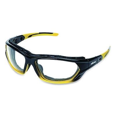 SureWerx® XPS530 Sealed Series Protective Eyewear Safety Glasses, Clear Lens, Polycarbonate, Ylw/Blk Frame (851-S70000)