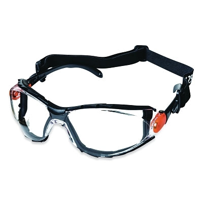 SureWerx® XPS502 Sealed Series Protective Eyewear Safety Glasses, I/O Lens, Polycarbonate, Blk/Orange Frame (851-S71912)