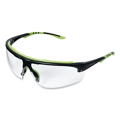 SureWerx® XP410 Series Protective Eyewear Safety Glasses, I/O Lens, Polycarbonate, Blk/Grn Frame (851-S72002)