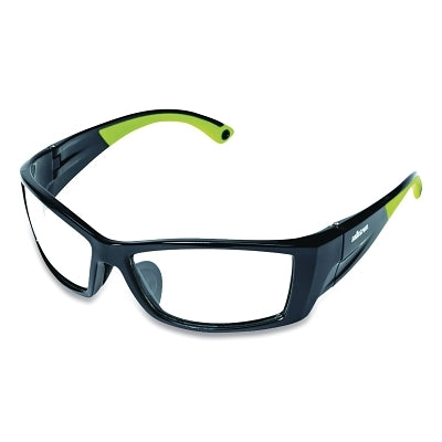 SureWerx® XP460 Series Protective Eyewear Safety Glasses, I/O Lens, Polycarbonate, Blk/Grn Frame (851-S72402)