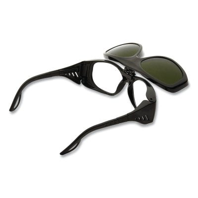 SureWerx® X35 Series Flip Up Protective Eyewear Safety Glasses, SH 5 Lens, Polycarbonate, Blk Frame (851-S72905)