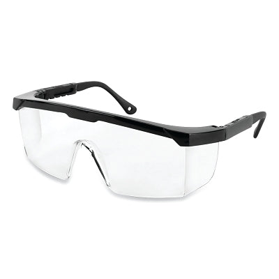 SureWerx® Sebring™ Series Protective Eyewear Safety Glasses, Clear Lens, Polycarbonate, Blk Frame (851-S73801)
