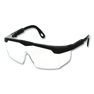 SureWerx® Sebring™ Series Protective Eyewear Safety Glasses, Clear Lens, Polycarbonate, Blk Frame (851-S73802)