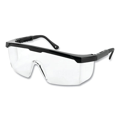 SureWerx® Sebring™ Series Protective Eyewear Safety Glasses, Clear Lens, Polycarbonate, Blk Frame (851-S76301)
