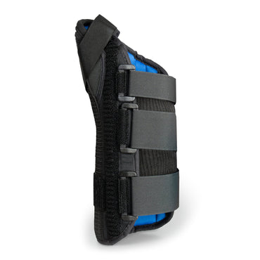 McKesson Wrist Brace with Abducted Thumb Aluminum / Foam / Spandex / Plastic Right Hand Black X-Small (1159136_EA)