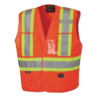 SureWerx® 6930U/6931U Hi-Vis Safety Tear Away Vest, L/XL, Orange (852-V1020951U-LXL)