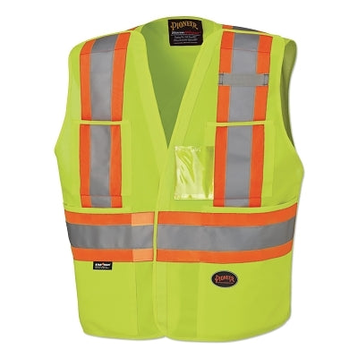 SureWerx® 6930U/6931U Hi-Vis Safety Tear Away Vest, 4/5XL, Yellow/Green (852-V1021061U-45XL)
