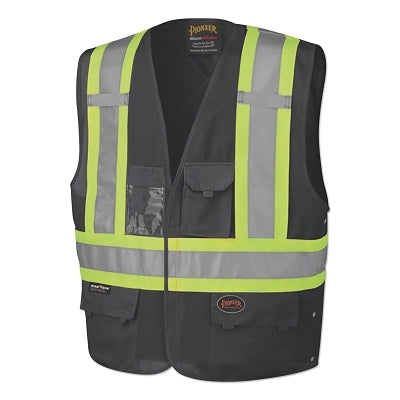 Pioneer 135AU Safety Vest, L/XL, Black (852-V1021571U-LXL)