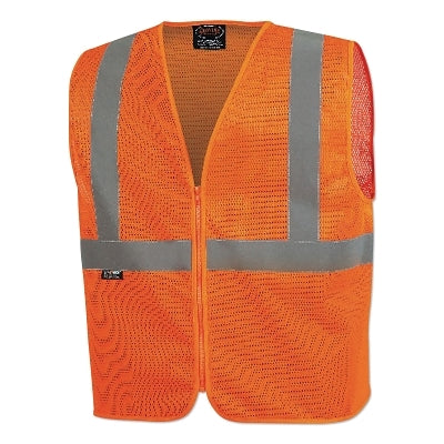 SureWerx® 6844U/6845U Hi-Viz Safety Vest, 3X-Large, Orange (852-V1025050U-3XL)