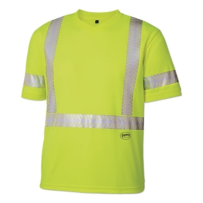 SureWerx® 6900AU/6901AU HV Cool Pass® Safety Shirt, 3X-Large, Yellow/Green (852-V1052160U-3XL)