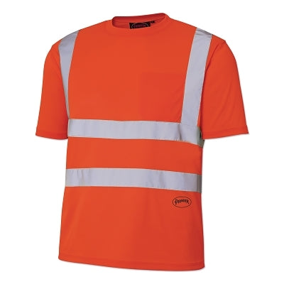 SureWerx® 6882U/6883U HV Birdseye Safety Shirt, 3X-Large, Orange (852-V1054050U-3XL)