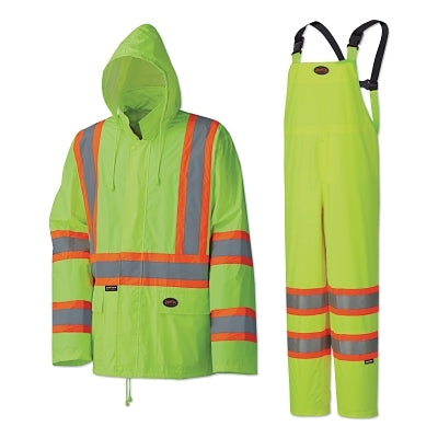 SureWerx® 5598U/5599U 2-Piece Hi-Vis Lightweight Waterproof Suit, .35 mm, Yellow/Green, 3XL (852-V1080160U-S)