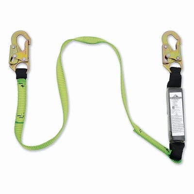 SureWerx® Shock Absorbing Lanyard, 4 ft, Steel Snap Hook, 310 lb, Steel Snap Hook, 1 Leg (853-V8104304)